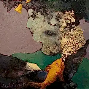 EROL PELİOĞLU tarafından 2019 yılında 25x25 cm ölçülerinde Tuval üzeri yağlı boya tekniği ile yapılmıştır.