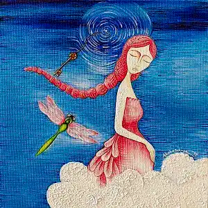 ZEKİYE AKALIN tarafından 2019 yılında 25x25 cm ölçülerinde Tuval üzeri yağlı boya tekniği ile yapılmıştır.