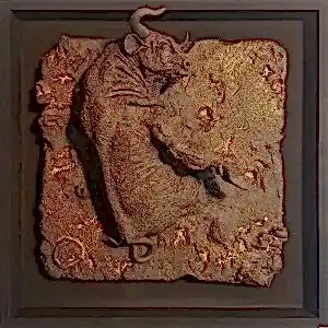 BUĞRA ÖZER tarafından 2019 yılında 25x25 cm ölçülerinde Seramik tekniği ile yapılmıştır.