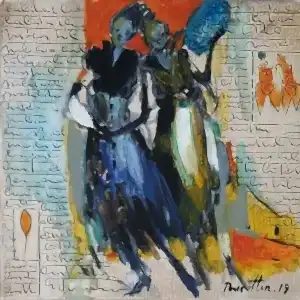 NURETTİN AKKAYA tarafından 2019 yılında 25x25 cm ölçülerinde Tuval üzeri yağlı boya tekniği ile yapılmıştır.