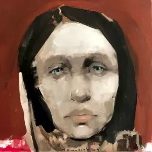 SEMA ÖCAL tarafından 2019 yılında 25x25 cm ölçülerinde Tuval üzeri yağlı boya tekniği ile yapılmıştır.