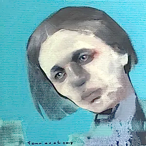 SEMA ÖCAL tarafından 2019 yılında 25x25 cm ölçülerinde Tuval üzeri yağlı boya tekniği ile yapılmıştır.