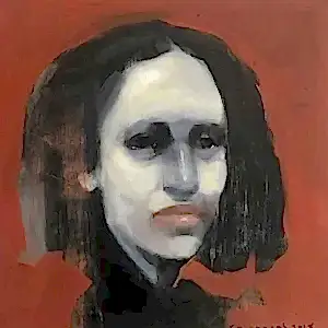 SEMA ÖCAL tarafından 2019 yılında 25x25 cm ölçülerinde Tuval üzeri yağlı boya tekniği ile yapılmıştır.