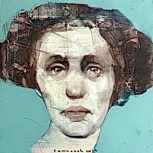 SEMA ÖCAL tarafından 2019 yılında 25x25 cm ölçülerinde Tuval üzeri yağlı boya tekniği ile yapılmıştır.