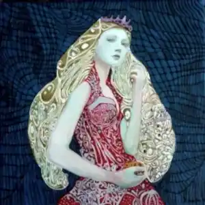 BİNNUR YÜCEBAŞ RUOCCO tarafından 2019 yılında 25x25 cm ölçülerinde Tuval üzeri yağlı boya tekniği ile yapılmıştır.