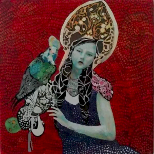 BİNNUR YÜCEBAŞ RUOCCO tarafından 2019 yılında 25x25 cm ölçülerinde Tuval üzeri yağlı boya tekniği ile yapılmıştır.