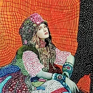 BİNNUR YÜCEBAŞ RUOCCO tarafından 2019 yılında 25x25 cm ölçülerinde Tuval üzeri yağlı boya tekniği ile yapılmıştır.