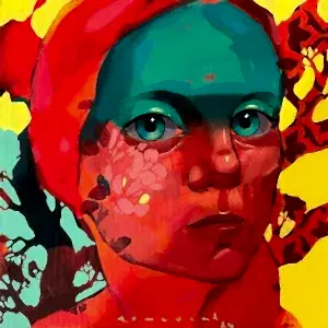 SEMA ÖCAL tarafından 2024 yılında 25x25 cm ölçülerinde Tuval üzeri akrilik boya tekniği ile yapılmıştır.