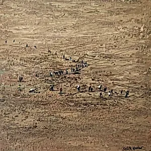 SALİH ÇAKAR tarafından 2024 yılında 25x25 cm ölçülerinde Tuval üzeri yağlı boya tekniği ile yapılmıştır.