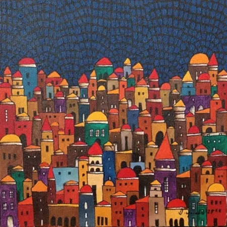 BİNNUR YÜCEBAŞ RUOCCO tarafından 2025 yılında 25x25 cm ölçülerinde Tuval üzeri yağlı boya tekniği ile yapılmıştır.