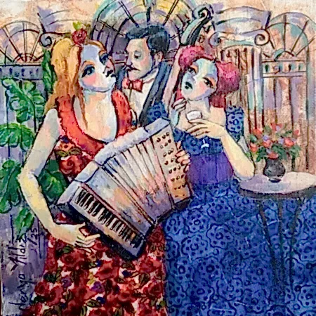 DERYA YILDIZ tarafından 2025 yılında 25x25 cm ölçülerinde Tuval üzeri yağlı boya tekniği ile yapılmıştır.