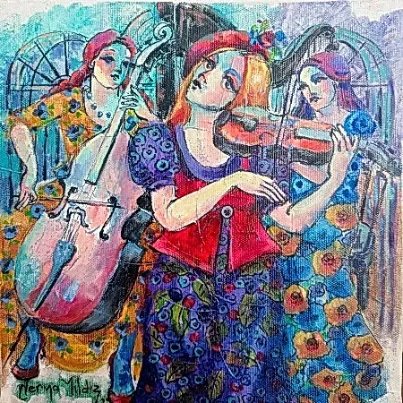 DERYA YILDIZ tarafından 2025 yılında 25x25 cm ölçülerinde Tuval üzeri yağlı boya tekniği ile yapılmıştır.