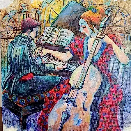 DERYA YILDIZ tarafından 2025 yılında 25x25 cm ölçülerinde Tuval üzeri yağlı boya tekniği ile yapılmıştır.