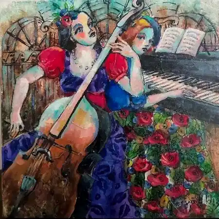 DERYA YILDIZ tarafından 2025 yılında 25x25 cm ölçülerinde Tuval üzeri yağlı boya tekniği ile yapılmıştır.