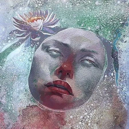 HAKAN ERASLAN tarafından 2025 yılında 25x25 cm ölçülerinde Tuval üzeri akrilik boya tekniği ile yapılmıştır.