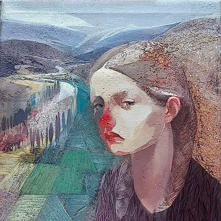 HAKAN ERASLAN tarafından 2025 yılında 25x25 cm ölçülerinde Tuval üzeri akrilik boya tekniği ile yapılmıştır.