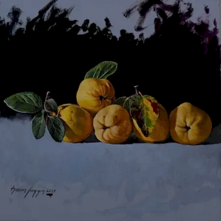 HASAN SAYGIN tarafından 2025 yılında 25x25 cm ölçülerinde Tuval üzeri yağlı boya tekniği ile yapılmıştır.