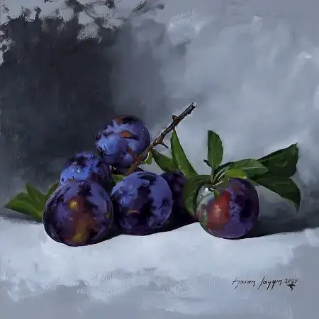 HASAN SAYGIN tarafından 2025 yılında 25x25 cm ölçülerinde Tuval üzeri yağlı boya tekniği ile yapılmıştır.