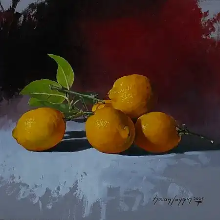 HASAN SAYGIN tarafından 2025 yılında 25x25 cm ölçülerinde Tuval üzeri yağlı boya tekniği ile yapılmıştır.