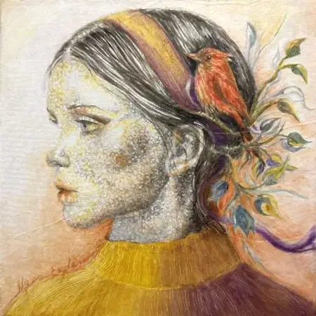 ILGIN ERDEM tarafından 2025 yılında 25x25 cm ölçülerinde Tuval üzeri yağlı boya tekniği ile yapılmıştır.