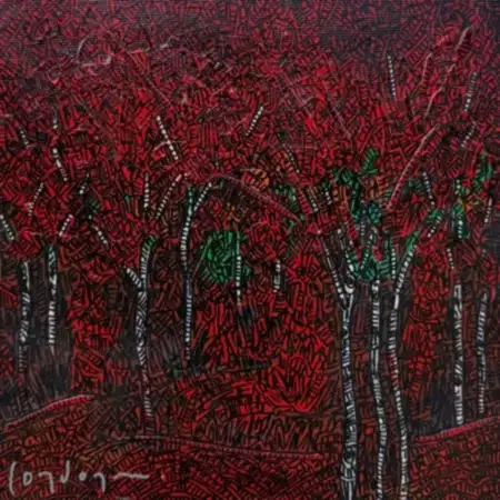 MURAT ÖZDOĞRU tarafından 2025 yılında 25x25 cm ölçülerinde Tuval üzeri akrilik boya tekniği ile yapılmıştır.