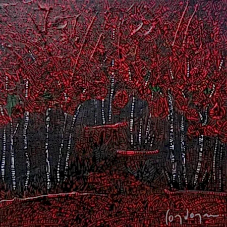 MURAT ÖZDOĞRU tarafından 2025 yılında 25x25 cm ölçülerinde Tuval üzeri akrilik boya tekniği ile yapılmıştır.