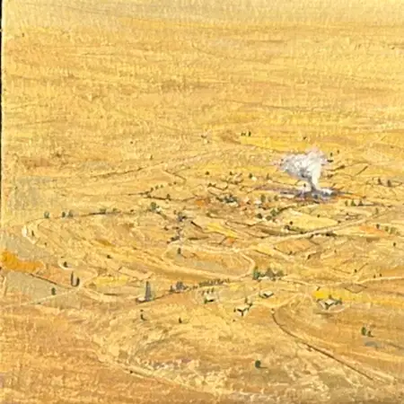 SALİH ÇAKAR tarafından 2025 yılında 25x25 cm ölçülerinde Tuval üzeri yağlı boya tekniği ile yapılmıştır.