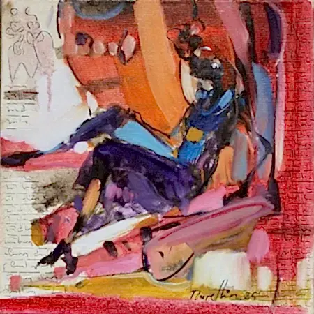 NURETTİN AKKAYA tarafından 2025 yılında 25x25 cm ölçülerinde Tuval üzeri yağlı boya tekniği ile yapılmıştır.