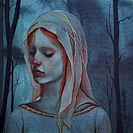 ZEKİYE AKALIN tarafından 2025 yılında 25x25 cm ölçülerinde Tuval üzeri karışık teknik tekniği ile yapılmıştır.