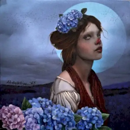 ZEKİYE AKALIN tarafından 2025 yılında 25x25 cm ölçülerinde Tuval üzeri karışık teknik tekniği ile yapılmıştır.