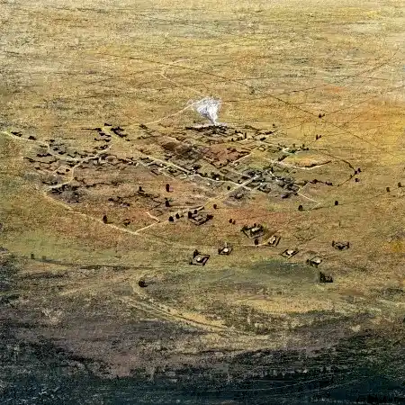 SALİH ÇAKAR tarafından 2025 yılında 25x25 cm ölçülerinde Tuval üzeri yağlı boya tekniği ile yapılmıştır.