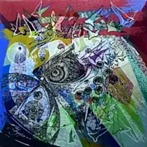 ENGİN KORKMAZ tarafından 2015 yılında 25x25 cm ölçülerinde Tuval üzeri akrilik boya tekniği ile yapılmıştır.