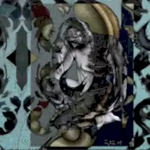 NECMETTİN ÖZLÜ tarafından 2015 yılında 25x25 cm ölçülerinde Tuval üzeri karışık teknik tekniği ile yapılmıştır.