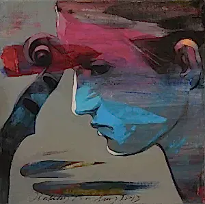 HAKAN ERASLAN tarafından 2015 yılında 25x25 cm ölçülerinde Tuval üzeri akrilik boya tekniği ile yapılmıştır.