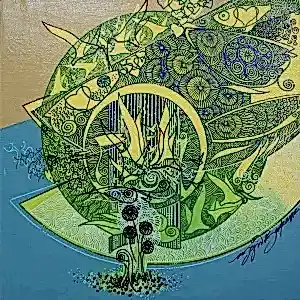 ENGİN KORKMAZ tarafından 2016 yılında 25x25 cm ölçülerinde Tuval üzeri akrilik boya tekniği ile yapılmıştır.