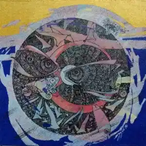 ENGİN KORKMAZ tarafından 2016 yılında 25x25 cm ölçülerinde Tuval üzeri akrilik boya tekniği ile yapılmıştır.