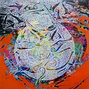 ENGİN KORKMAZ tarafından 2016 yılında 25x25 cm ölçülerinde Tuval üzeri akrilik boya tekniği ile yapılmıştır.