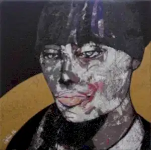 NECMETTİN ÖZLÜ tarafından 2016 yılında 25x25 cm ölçülerinde Tuval üzeri karışık teknik tekniği ile yapılmıştır.