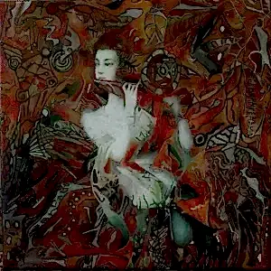 BİNNUR YÜCEBAŞ RUOCCO tarafından 2016 yılında 25x25 cm ölçülerinde Tuval üzeri yağlı boya tekniği ile yapılmıştır.