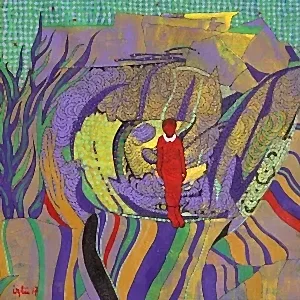 NECMETTİN ÖZLÜ tarafından 2017 yılında 25x25 cm ölçülerinde Tuval üzeri akrilik boya tekniği ile yapılmıştır.