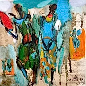 NURETTİN AKKAYA tarafından 2017 yılında 25x25 cm ölçülerinde Tuval üzeri yağlı boya tekniği ile yapılmıştır.