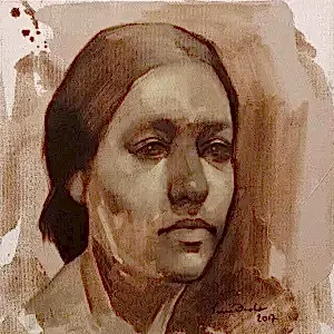 SEMA ÖCAL tarafından 2017 yılında 25x25 cm ölçülerinde Tuval üzeri akrilik boya tekniği ile yapılmıştır.