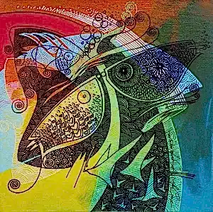 ENGİN KORKMAZ tarafından 2017 yılında 25x25 cm ölçülerinde Tuval üzeri akrilik boya tekniği ile yapılmıştır.