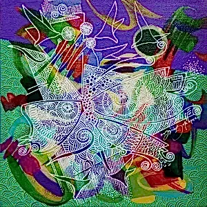 ENGİN KORKMAZ tarafından 2017 yılında 25x25 cm ölçülerinde Tuval üzeri akrilik boya tekniği ile yapılmıştır.