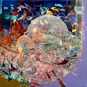 ENGİN KORKMAZ tarafından 2017 yılında 25x25 cm ölçülerinde Tuval üzeri akrilik boya tekniği ile yapılmıştır.