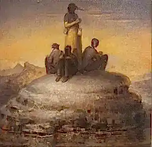 SERTAP YEĞİN tarafından 2017 yılında 25x25 cm ölçülerinde Tuval üzeri yağlı boya tekniği ile yapılmıştır.