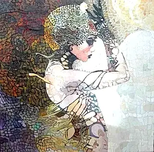 BİNNUR YÜCEBAŞ RUOCCO tarafından 2017 yılında 25x25 cm ölçülerinde Tuval üzeri yağlı boya tekniği ile yapılmıştır.