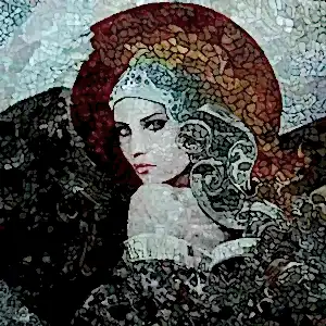 BİNNUR YÜCEBAŞ RUOCCO tarafından 2017 yılında 25x25 cm ölçülerinde Tuval üzeri yağlı boya tekniği ile yapılmıştır.