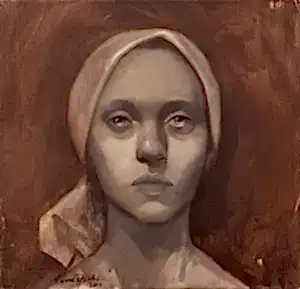 SEMA ÖCAL tarafından 2017 yılında 25x25 cm ölçülerinde Tuval üzeri akrilik boya tekniği ile yapılmıştır.