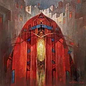 ADEM BAŞPINAR tarafından 2020 yılında 25x25 cm ölçülerinde Tuval üzeri akrilik boya tekniği ile yapılmıştır.